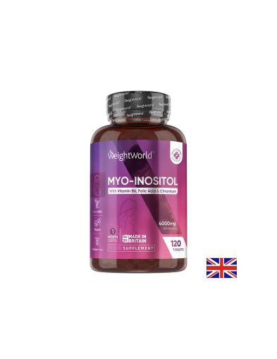 Мио инозитол с фолиева киселина, витамин В6 и хром | Myo-Inositol | Weight World , 120 табл.