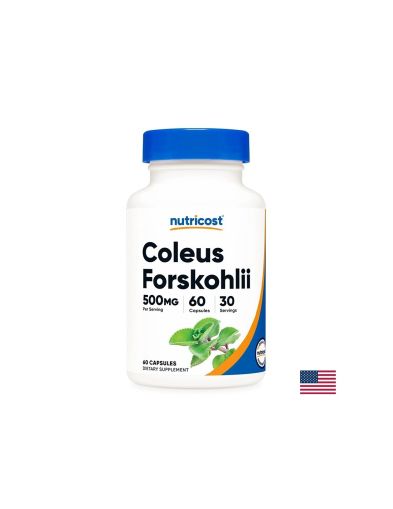 Форсколий 250 мг | Coleus Forskohlii | Nutricost, 60 капс.