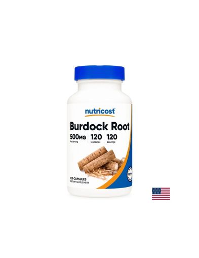 Репей (корен) 500 мг | Burdock Root | Nutricost, 120 капс.