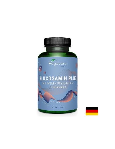 Глюкозамин + МСМ, натриев хиалуронат и босвелия | Glucosamin plus | Vegavero, 120 капс.