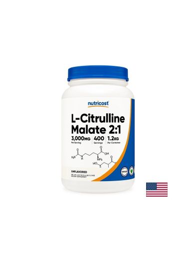 Цитрулин Малат Прах | L - Citrulline Malate | Nutricost, 1.2 кг.