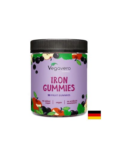Желязо (лактат) | Iron Gummies | Vegavero, 90 желирани табл.