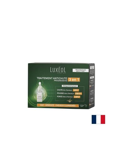 Терапия 3 в 1 при хроничен косопад | Chronic hair loss therapy | Luxeol, 14 бр. ампули