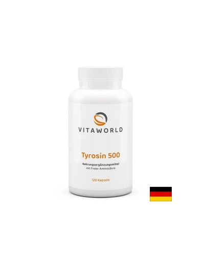 Л - Тирозин 500 мг | Tyrosine | Vitaworld, 120 капс.