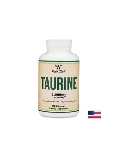 Таурин 500 мг | Taurine | Double Wood, 180 капс.