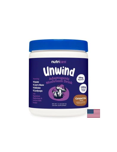 Рейши + Лъвска грива + Магнезий  на Прах | Adaptogenic Mushroom Blend | Nutricost, 207 гр.