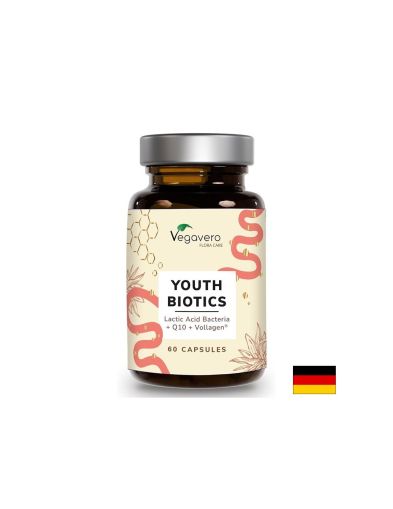 Пробиотици, Коензим Q10 и Хиалуронова киселина | Youth Biotics & Hyaluron | Vegavero, 60 капсули