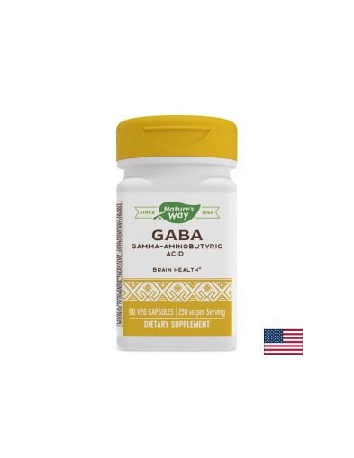 ГАБА 250 мг | GABA | Nature's Way, 60 капс.