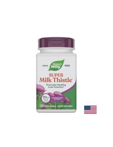 Бял трън + Артишок + Глухарче + Сладник | Milk Thistle + Artichoke + Dandelion + Licorice | Nature's way, 120 капс.