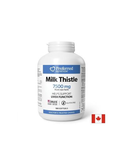 Силимарин от Бял трън 250 мг | Milk Thistle Silymarin | Natural Factors, 180 драж. 