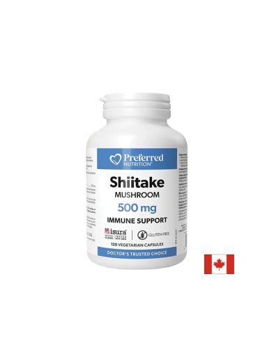 Шийтаке 500 мг | Shiitake Mushroom | Natural Factors, 120 V капс. 