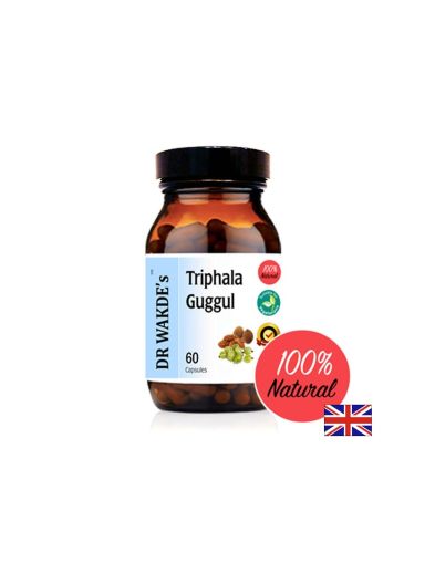 Трифала Гугул (Triphala Guggul) - При висок холестерол, затлъстяване и хемороиди, 60 капсули