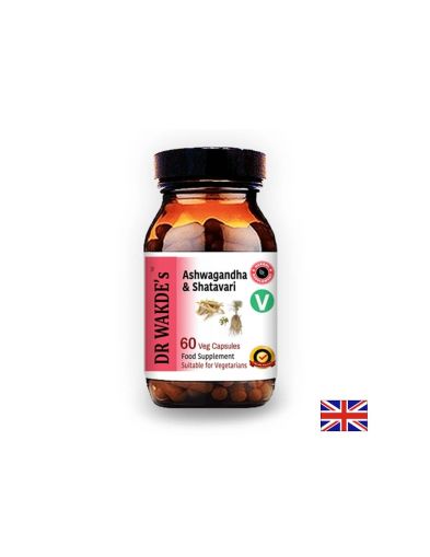Ашваганда и Шатавари (Ashwagandha & Shatavari) - за имунитет, енергия и издръжливост, 60 капсули