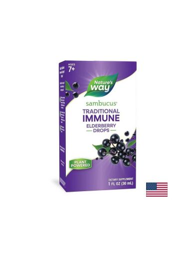  Самбукус концентрат Черен бъз | Sambucus Drops | Nature’s Way, 30 мл.