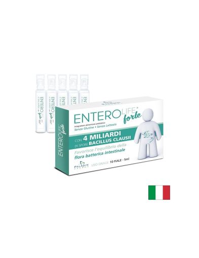 Пробиотик EnteroLife® Форте, 4 млрд. пробиотици, 10 флакона x 5 ml