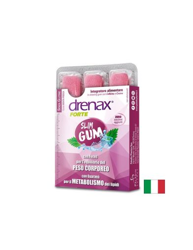 Дъвки за отслабване и контрол на апетита - Дренакс - Drenax® с фукус, гуарана и хром, 9 броя