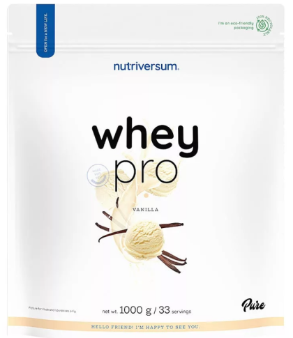 Суроватъчен протеин ванилия | Whey Pro Protein | Nutriversum, 1000 гр. 