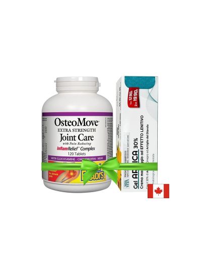 Промо пакет за здрави стави ОстеоМуув 120 табл. + масажен гел с арника 150 мл | Natural Factors 