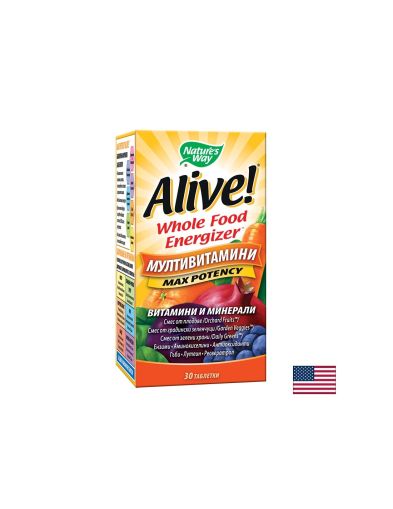 Alive! Multi-Vitamin / Алайв! Мултивитамини х 30 таблетки Nature’s Way