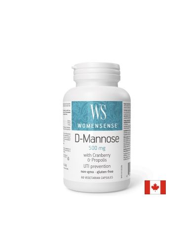 Д - маноза 2000 мг + Червена боровинка 800 мг + Прополис 200 мг | D-mannosе | Natural Factors , 60 капс. 