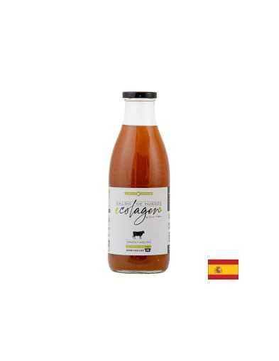 Био Телешки костен бульон | Ecolagen, 1 литър 