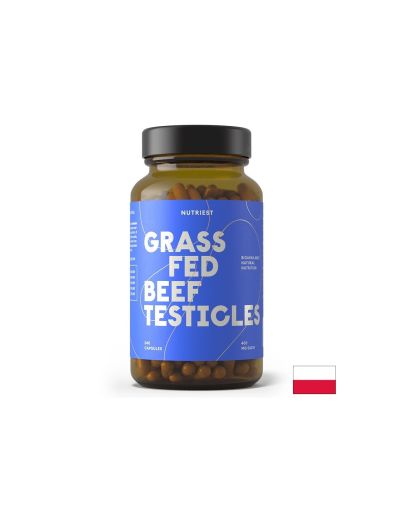 Говежди тестиси + Черен дроб + екстракт от Стриди | Grass Fed Beef Testicles | Nutriest, 240 капс. 