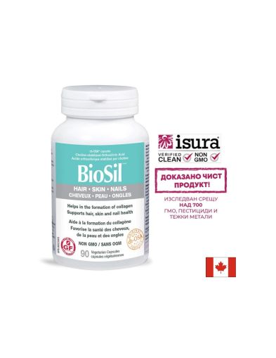  Коса, кожа и нокти BioSil™ Hair, Skin & Nails | Natural Factors, 90 капс.