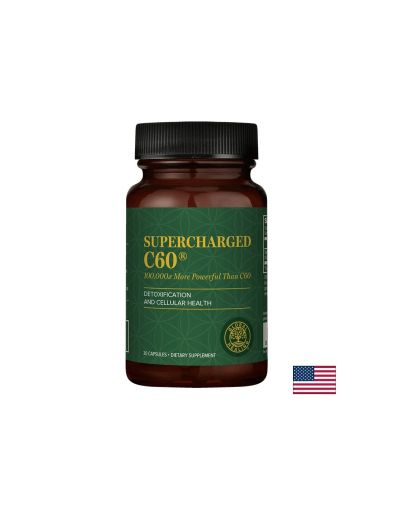 Supercharged C60® - Микроактивиран активен въглен, 30 капсули Global Healing