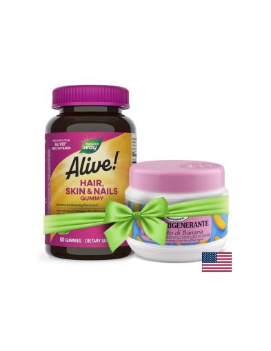 Коса, Кожа и Нокти Алайв | Hair, Skin & Nails Gummies Alive | Nature’s Way, 60 желирани табл.