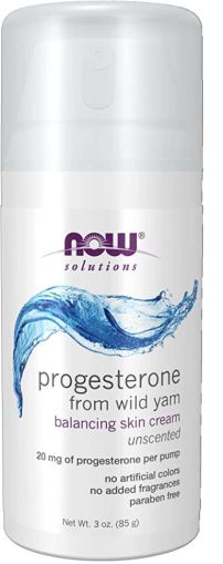 Биоидентичен прогестерон 65 дози | Progesterone cream | Now Foods, 85 гр 