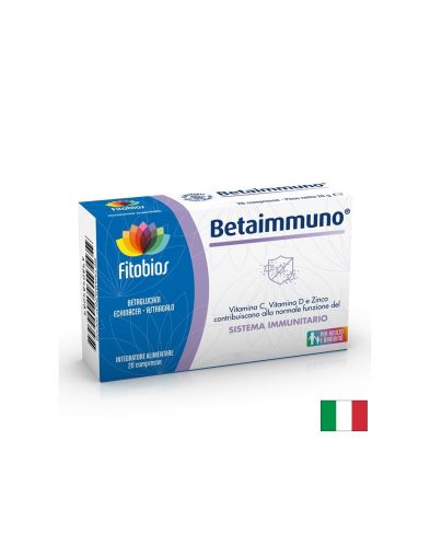 Betaimmuno - Ехинацея 200 mg + Витамин C 100 mg – Защита срещу вируси, 20 таблетки