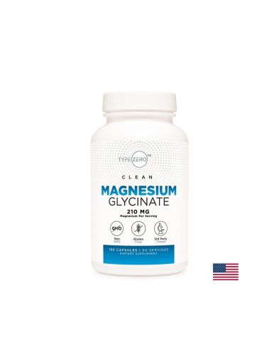 Нервна и сърдечно-съдова система - Магнезий (глицинат) Type Zero™, 180 капсули