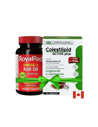 Промо пакет 13 - Омега-3 Крил масло RoyalRed® + Холестерол формула Sanavita
