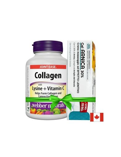 Промо пакет 14 - Колаген с лизин и витамин С + Масажен гел с арника и дяволски нокът SanaVita