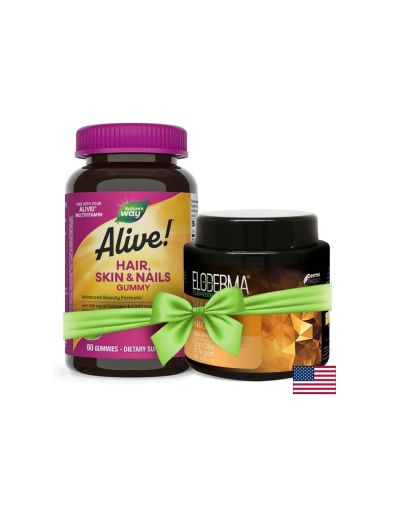 Коса, Кожа и Нокти Алайв | Hair, Skin & Nails Gummies Alive | Nature’s Way, 60 желирани табл.