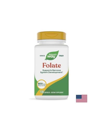  Фолат 800 мкг / Фолиева киселина 480 мкг | Folate | Nature’s Way, 100 капс.