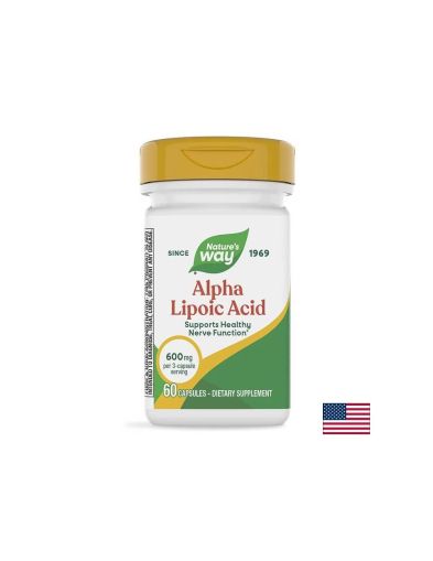 Alpha Lipoic Acid/ Алфа Липоева Киселина 200 mg x 60 капсули Nature’s Way