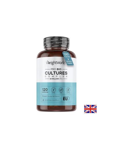 Пробиотичен комплекс – За балансиран микробиом и имунитет, 30 млрд. пробиотици, 20 щама + пребиотици, 120 капсули