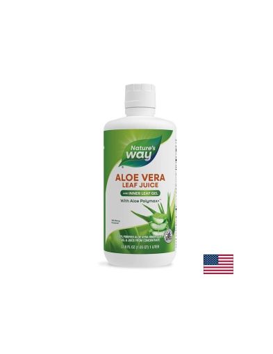 Алое вера ( гел и сок ) 60% | Aloe Vera Gel & Juice | Nature’s Way, 1 л.