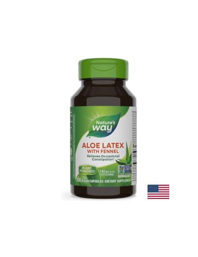 Алое с Копър | Aloe Latex & Fenell | Nature’s Way, 100 капс.