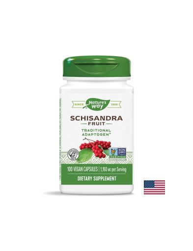 Шизандра Плод 580 мг | Schisandra Fruit  | Nature’s Way, 100 капс.
