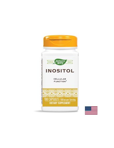 Инозитол 500 мг | Витамин Б8 | Inositol | Nature’s Way, 100 капс.