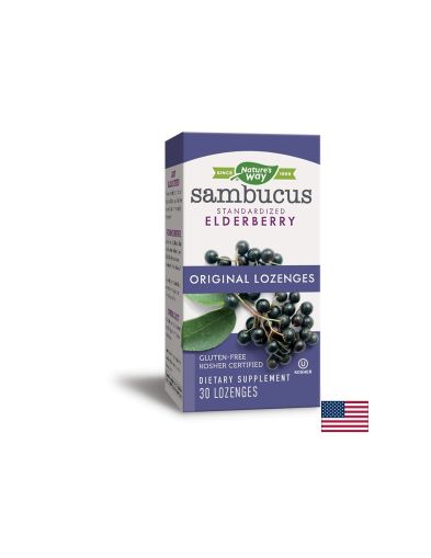  Самбукус черен бъз | Sambucus Original | Nature’s Way, 30 табл.за смучене