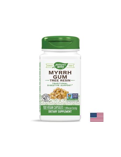 Смирна Смола 550 мг | Myrrh Gum Tree Resin |  Nature’s Way, 100 капс.