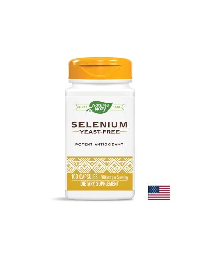 Селен 200 мкг | Селенометионин | Selenium | Nature’s Way, 100 капс.