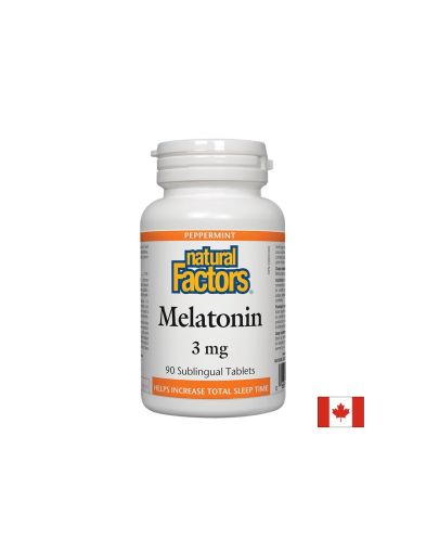 Melatonin/ Мелатонин 3 mg x 90 сублингвални таблетки Natural Factors