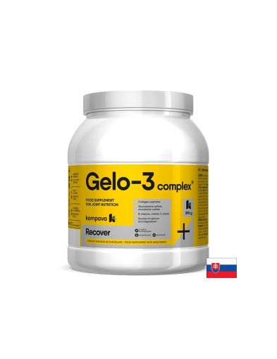Колагенови пептиди 16 g + Глюкозамин 1000 mg + Хондроитин 400 mg Gelo-3 complex За стави, хрущяли и кости 390 g прах