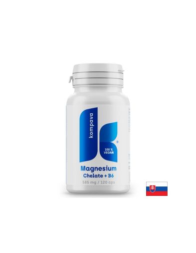 Магнезий бисглицинат 80 mg + Витамин B6 10 mg Спокоен сън и нервна система 120 капсули