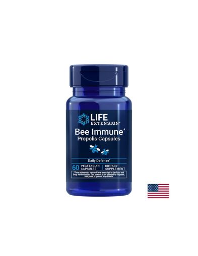 Прополис 200 mg x 60 капсули, Bee Immune Propolis, Life Extension
