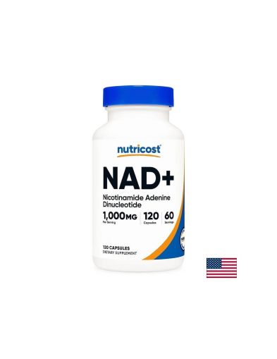 NAD+ (никотинамид аденин динуклеотид) – Анти-ейджинг и клетъчно възстановяване, 500 mg, 120 капсули
